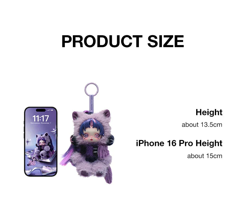 GENUINE POP MART θ SKULLPANDA × My Little Pony Series Plush Pendant Blind Box